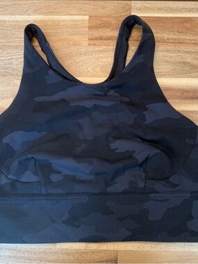 lululemon athletica Black Camouflage High Neck Sports Bra
